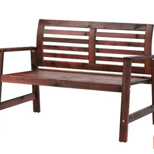 Banc acajou avec coussins (2 places)