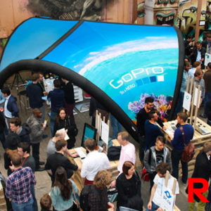 Tente promotionnelle futuriste - Red ONE